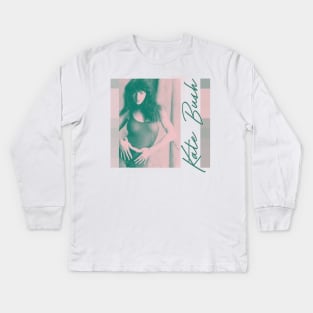 Kate Bush / Retro Aesthetic Style Fan Art Kids Long Sleeve T-Shirt